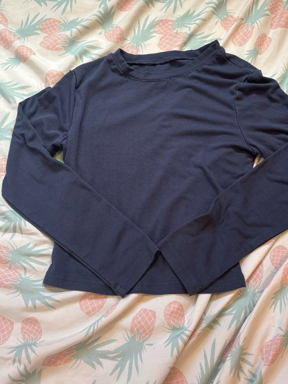 Women's Long Sleeve Tee Navy Blue